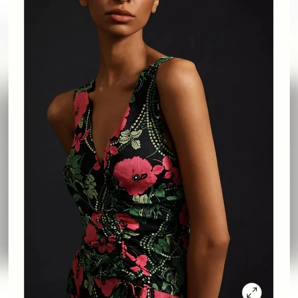 NWT Anthropologie Maeve floral cinched dress XS - Picture 7 of 8